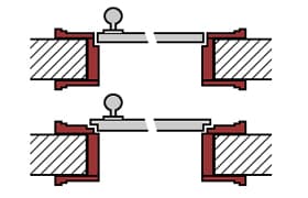 Futterrahmen Futterrahmen für gefalzte oder stumpfe Türen - Schaubild